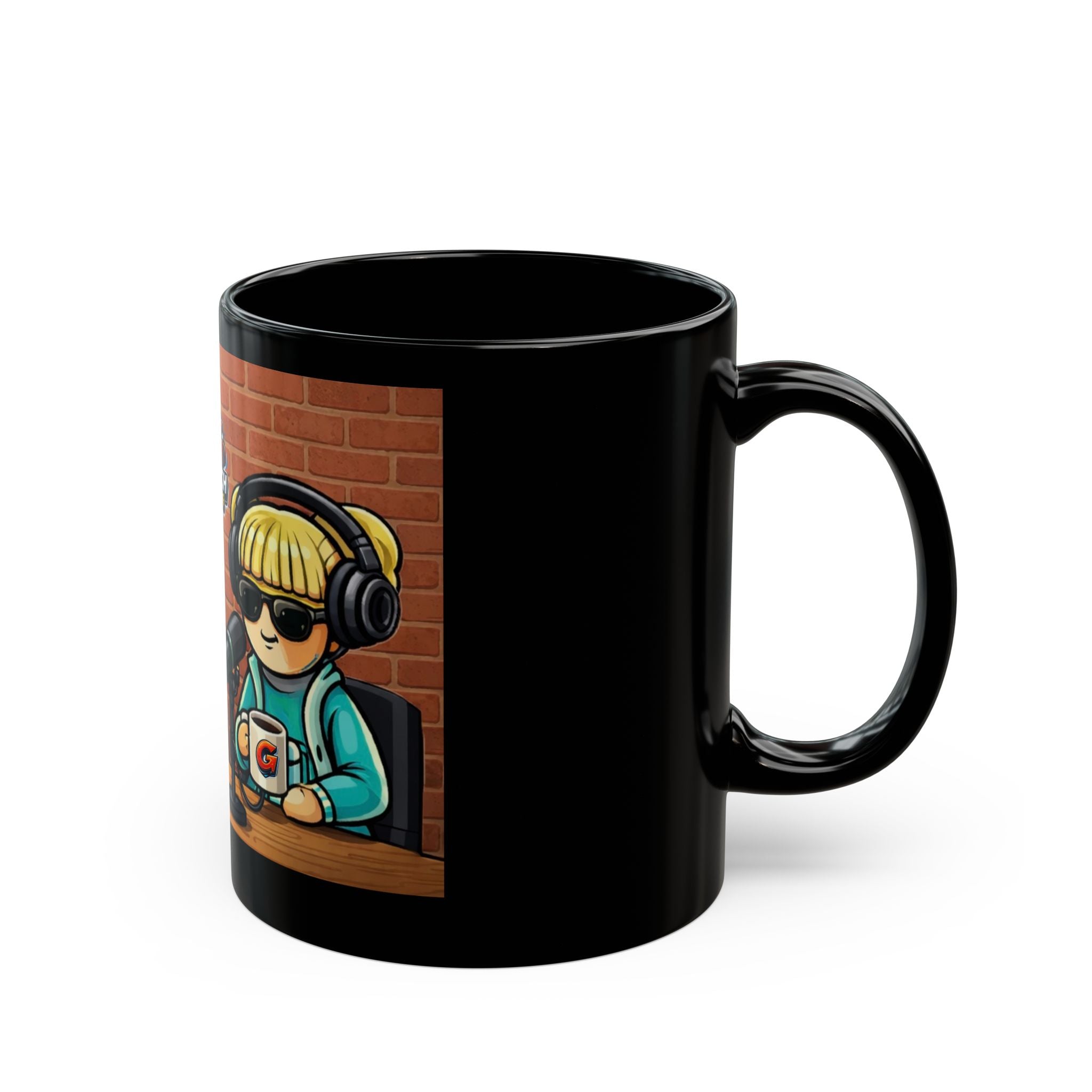 Podcast Crew Black Mug — (11oz/15oz)