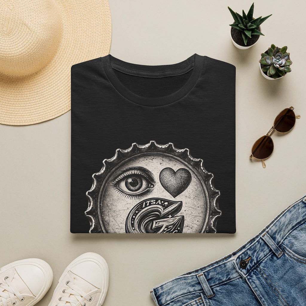 "Eye  <3  IAGT" Vintage Bottlecap Tee